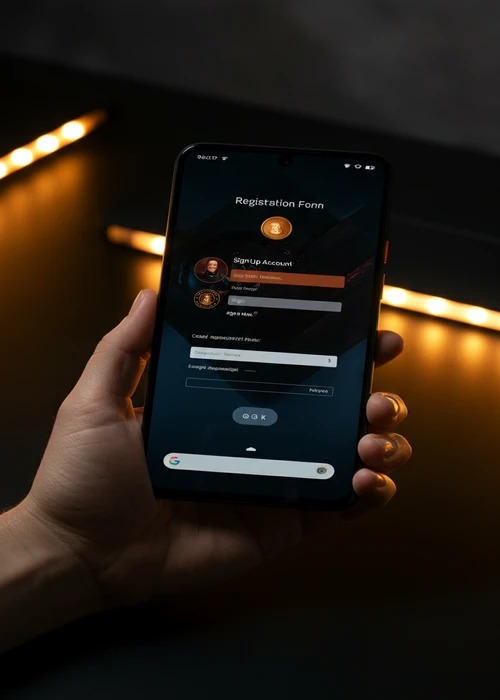 Pantalla de registro de Mafia Casino: elija su bono de bienvenida, ya sea para juegos de casino o apuestas deportivas.